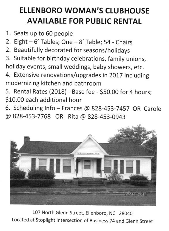 Community Happenings Town of Ellenboro